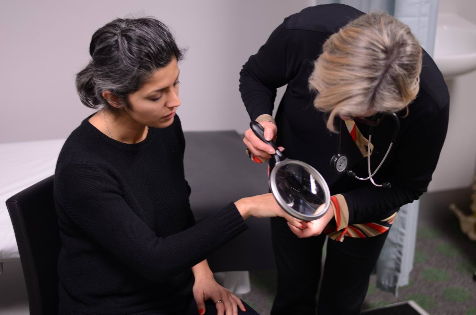 Doctor and client